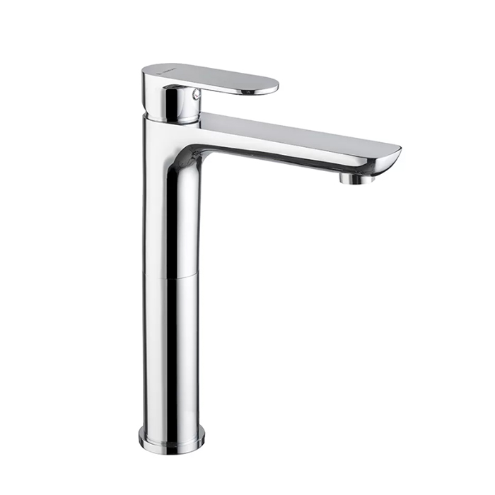 Смесители Смеситель для раковины однорычажный высокий без донного клапана, цвет хром 