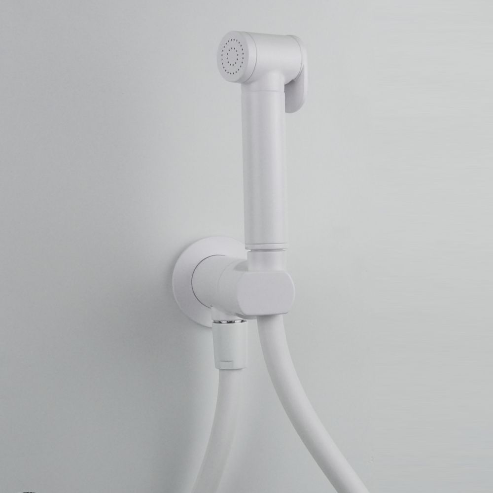 Комплект гигиенического душа с прогрессивным картриджем, цвет белый матовый