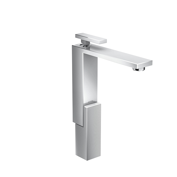 Смесители Смеситель для раковины, на 1 отверстие, с донным клапаном push/open, излив 180 мм, алмазная огранка, цвет хром 