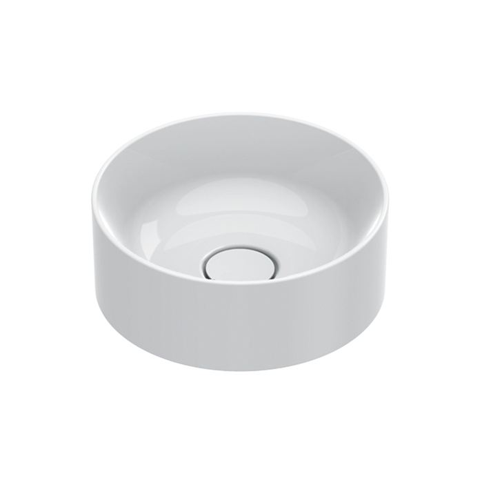 Раковины Раковина 32 накладная, без отверстий под смеситель, покрытие Cataglaze+, цвет белый глянцевый 