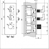 Смесители Термостат для ванны, хром 