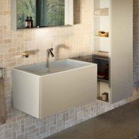 Мебель для ванной Тумба под раковину 80*50 см (кашемир) 