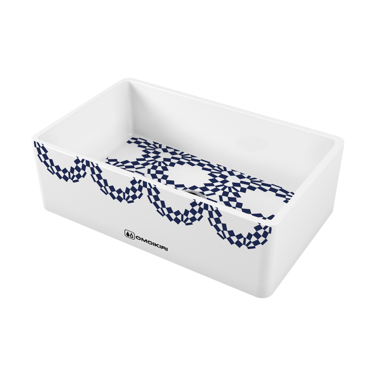 Кухонные мойки Кухонная мойка 760x460x254 Mikura 76-Tokyo 2 Natceramic/белый 