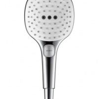Комплектующие Ручной душ 120 мм, 3 типа струи, кнопка Select, хром 