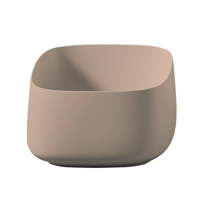 Раковины Раковина настольная 43x43 см, цвет biscuit/покрытие Saniglaze 