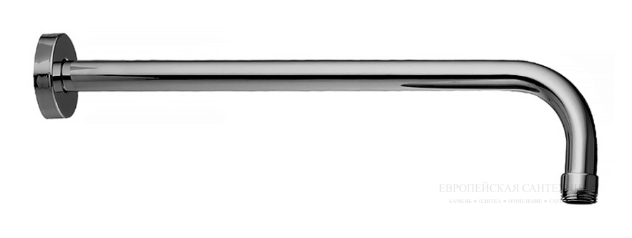 Душевой кронштейн Wellness для верхнего душа 350 мм - 1/2”, цвет сатинированный никель