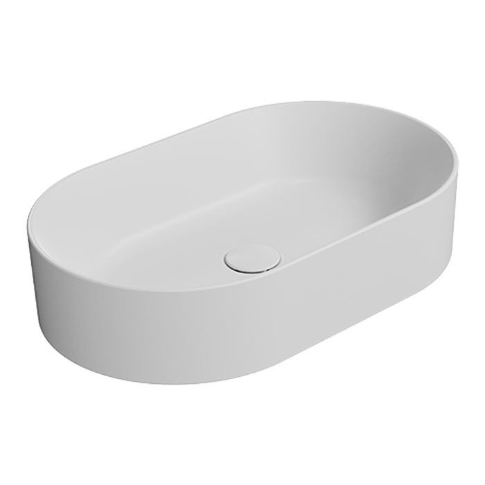 Раковина накладная 60*37 см (белый матовый)