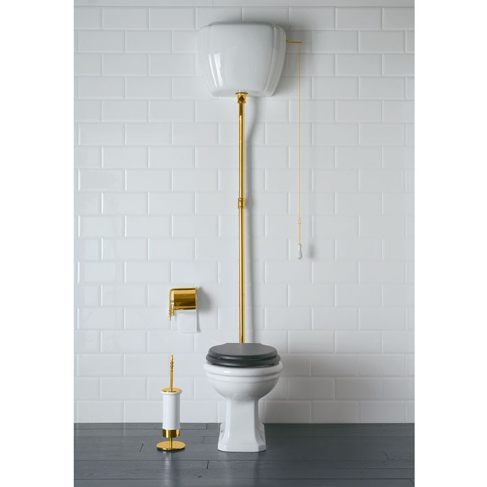 Комплектующие Труба для высокого бачка, золото 