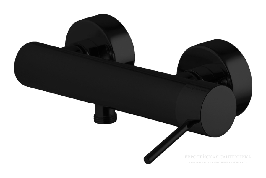 Смеситель для душа Spillo Up внешнего монтажа без ручного душа, цвет чёрный матовый