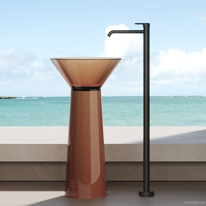 Раковины Раковина напольная d480хh900 мм, цвет brown copper 