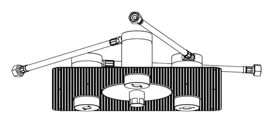 Комплектующие Скрытая часть INC, для верхнего душа, INC 51 