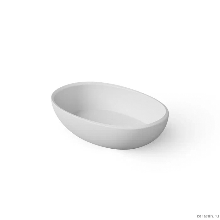 Раковины Раковина настольная 60x40xh15,5-14,5 см, материал: Solid Surface искуственный камень, цвет: White №18 