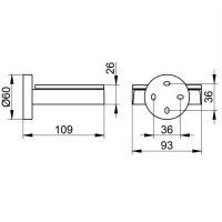 Аксессуары для ванной Мыльница (прозрачное стекло) 