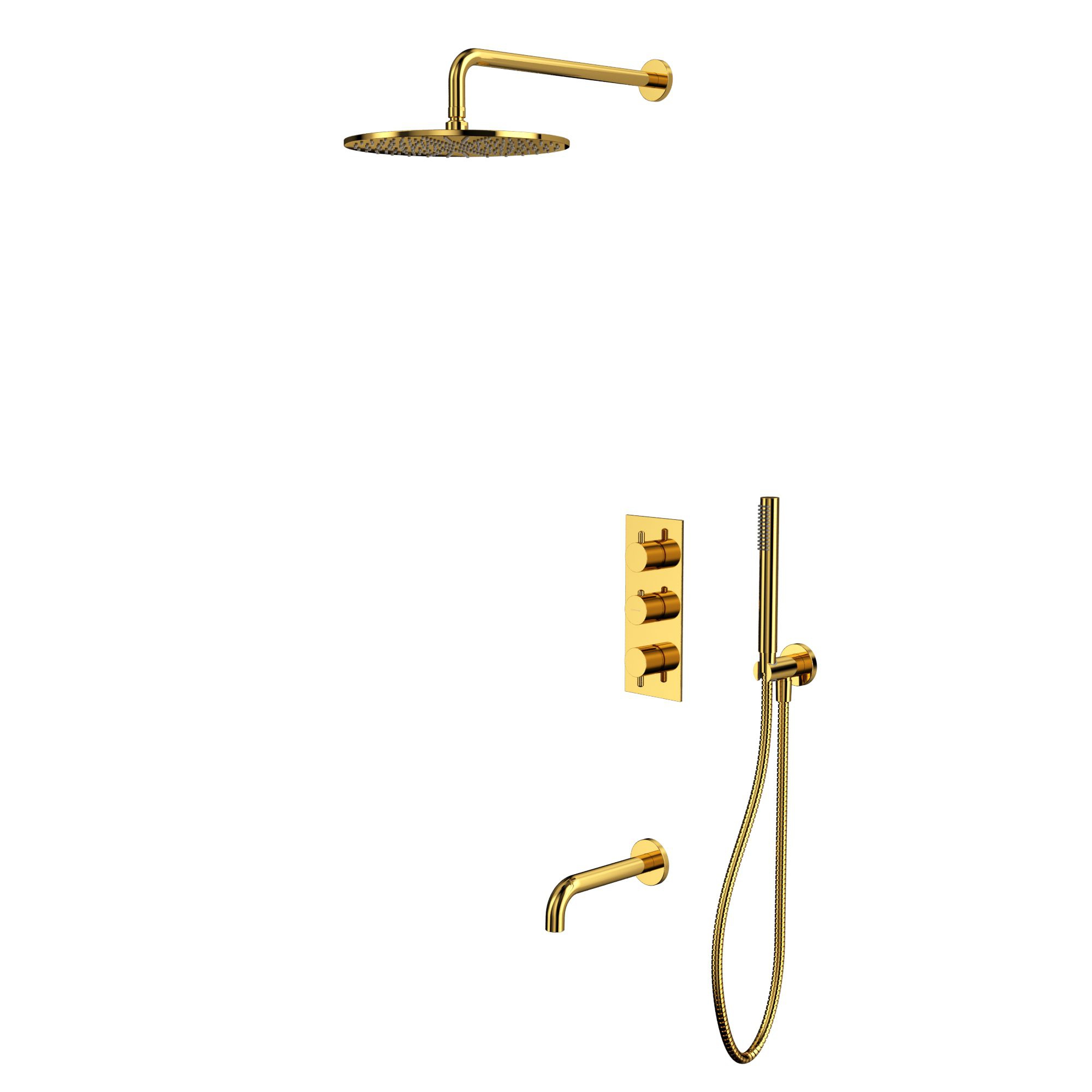 Душевая программа Термостатическая система для ванны скрытого монтажа YSET11GL (золото) 