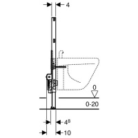 Системы инсталляции Duofix 111.524.00.1 Система инсталляции для подвесного биде 