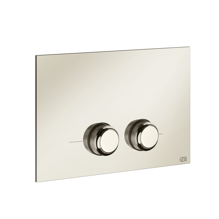 Системы инсталляции Клавиша смыва для унитаза двойная, для инсталляций Geberit Sigma8 и Sigma12, цвет Nickel PVD 