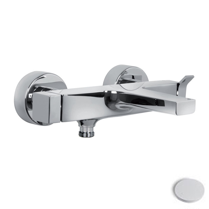 Смеситель для ванны внешнего монтажа, цвет белый матовый