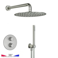 Душевая программа Душевая система - комплект с термостатом, никель матовый 
