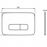 Системы инсталляции Oleas M3 Накладная панель для унитаза, хром глянцевый 