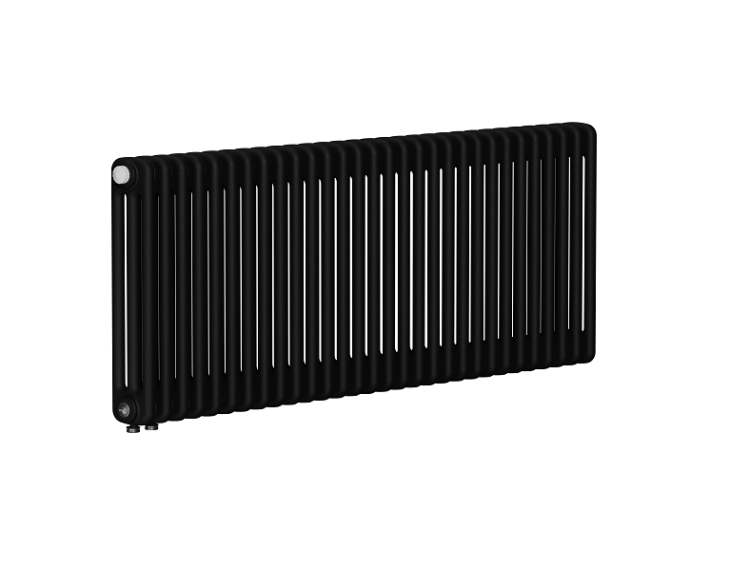 Радиатор 3-х трубчатый 3057, 28 секций, 1288xh565, подключение нижнее, антрацит матовый