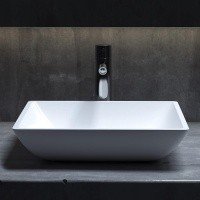Раковины Раковина накладная 380х380, матовая, материал S-Stone 
