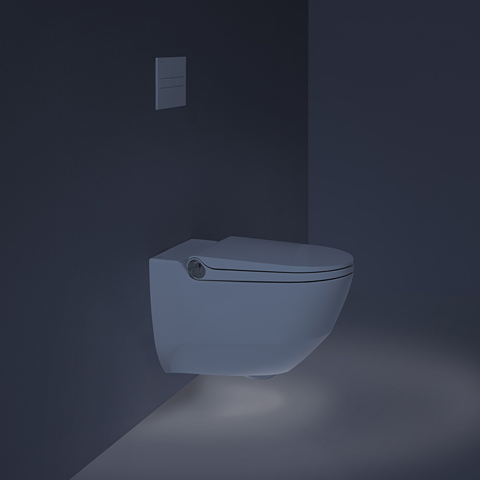 Унитазы-биде Унитаз подвесной 60х39.5х40.5 см с сиденьем-биде белый матовый 