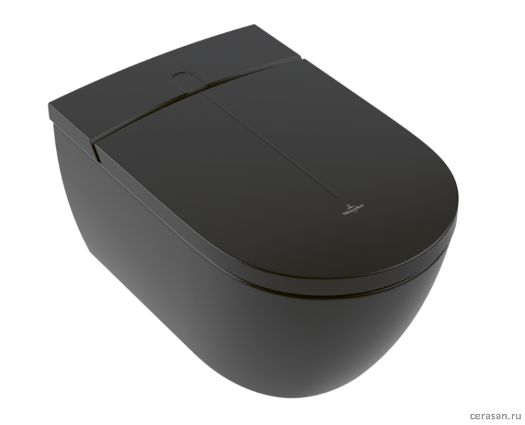 Унитазы-биде Унитаз подвесной 385x595x360, CeramicPlus, цвет Pure Black 