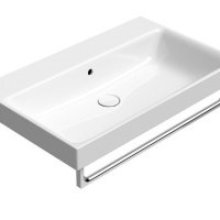 Раковины Раковина подвесная 80*50 см (белый глянцевый) 