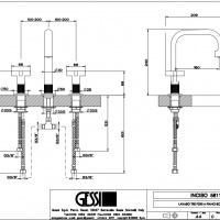 Смесители Смеситель для раковины, хром 
