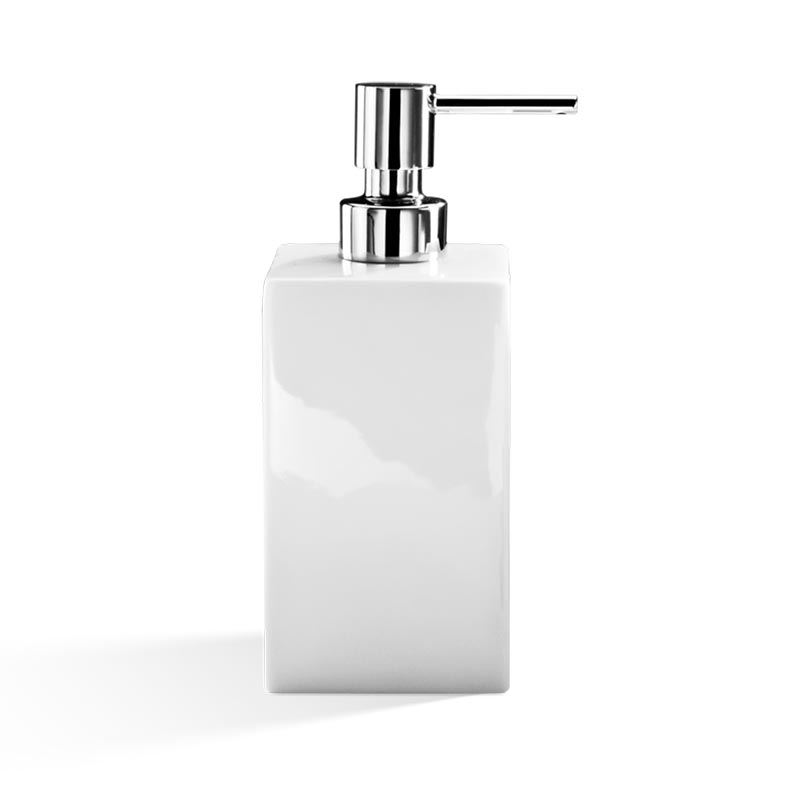 Аксессуары для ванной DW 6270 дозатор для мыла фарфор белый/хром 