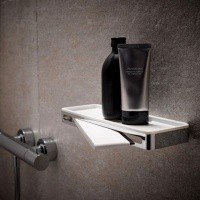 Аксессуары для ванной Корзинка для душевых принадлежностей (хром) 