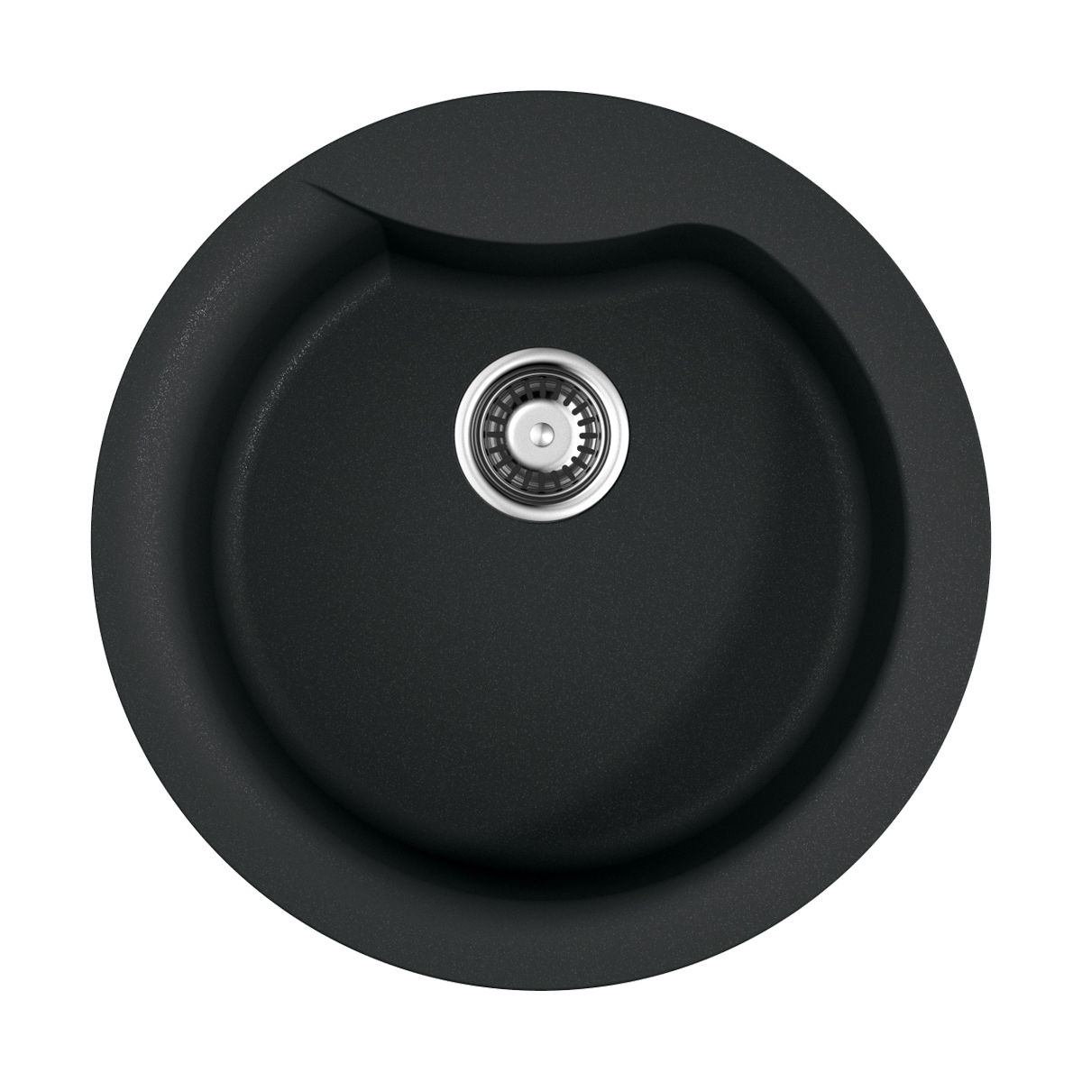 Кухонные мойки Кухонная мойка 485x485x210 Yasugata 48R-BL Tetogranit/черный 