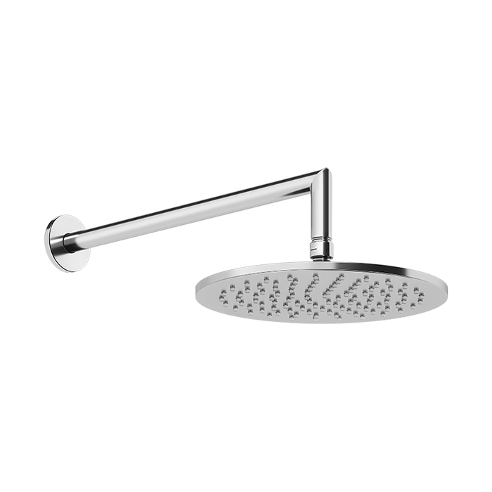 Душевая программа Gessi Anello/Ingranaggio Душевая головка для настенного крепления, поворотная с шарниром, D250 мм, цвет хром 