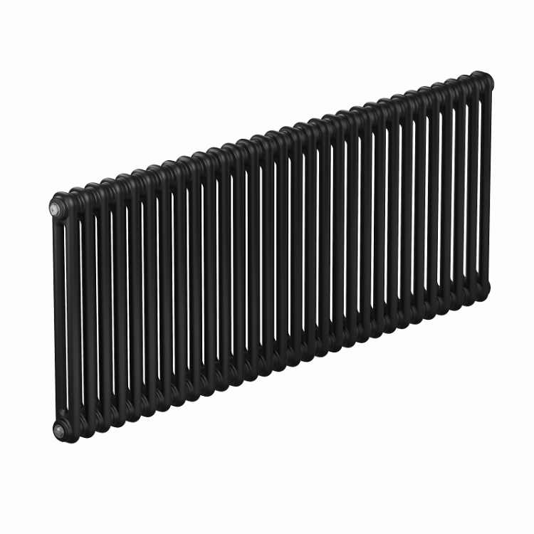 Радиатор 2-х трубчатый 2057, 26 секций, 1196xh565, подключение боковое, антрацит матовый