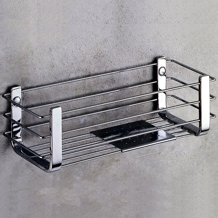 Полочка металлическая, цвет хром