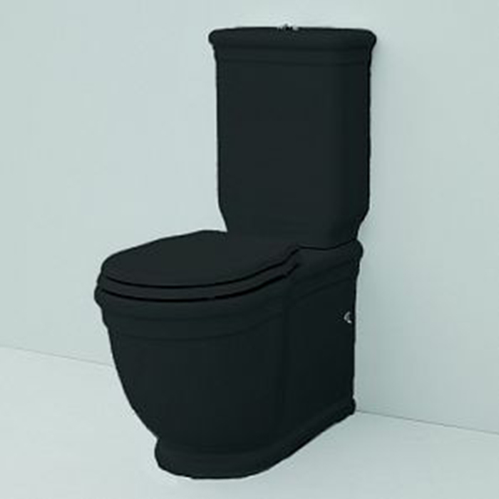 бачок для унитаза моноблок HEV006 ,без механизма, цвет черный