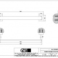 Аксессуары для ванной Поручень для ванны, хром 