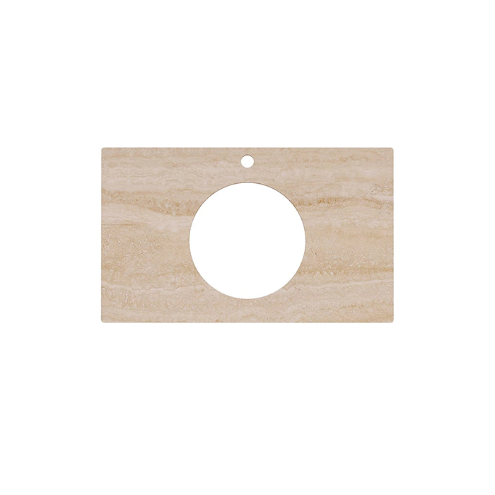 Мебель для ванной Столешница из керамогранита для накладных раковин Риальто 80, бежевая 