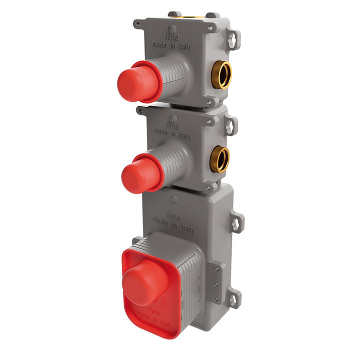 Смесители Внутренняя часть встраиваемого термостатического смесителя для душа, 2 источника 