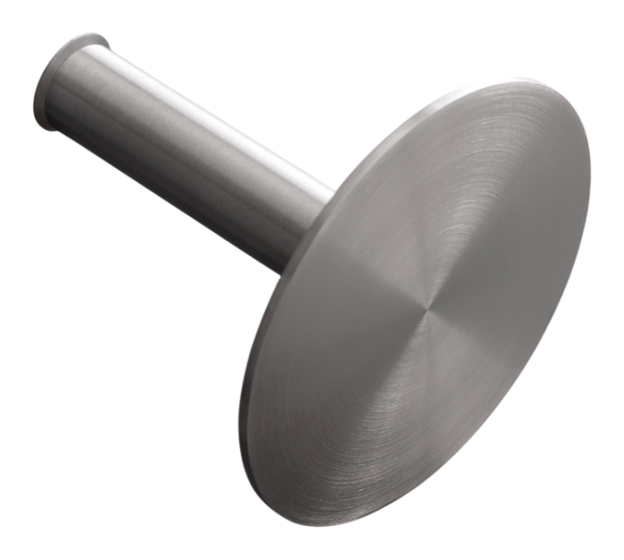 Бумагодержатель Giotto, настенный, заглушка Ø 120 мм, сталь, цвет сатинированная медь