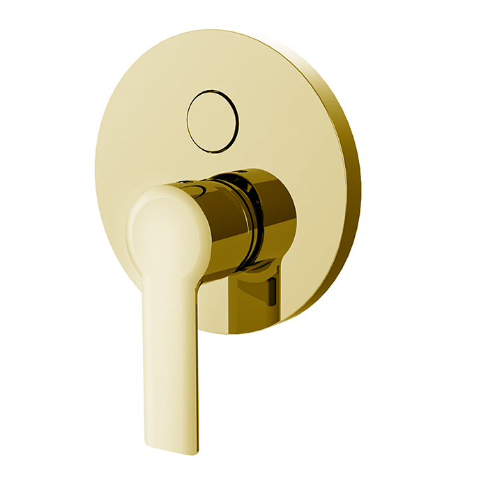 Смесители Смеситель для душа, встраиваемый, с переключателем на 2 потока, цвет золото 