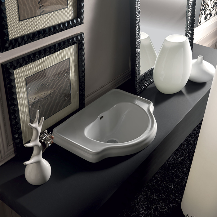 Раковины Раковина 62х45,5 см без отверстий под смеситель, цвет белый 