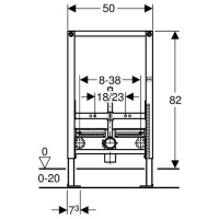 Системы инсталляции Duofix 111.524.00.1 Система инсталляции для подвесного биде 
