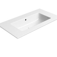 Раковины Раковина подвесная 82*46 см (белый глянцевый) 