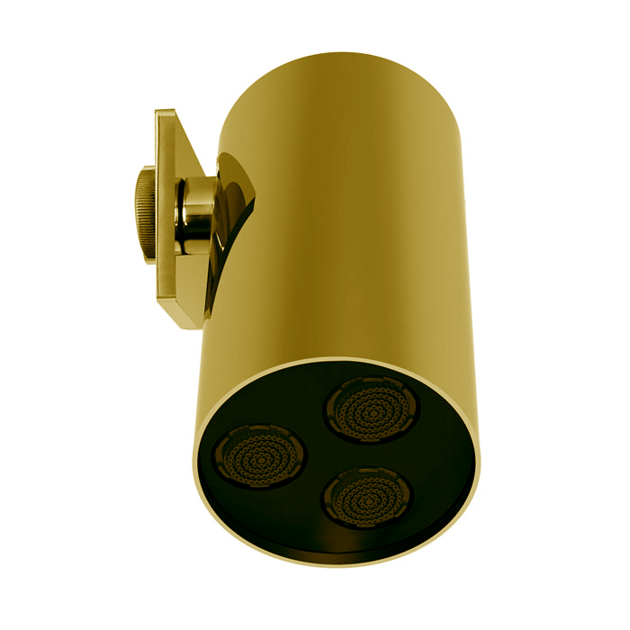 Душевая программа Верхний душ 8 см, настенный, цвет золото 