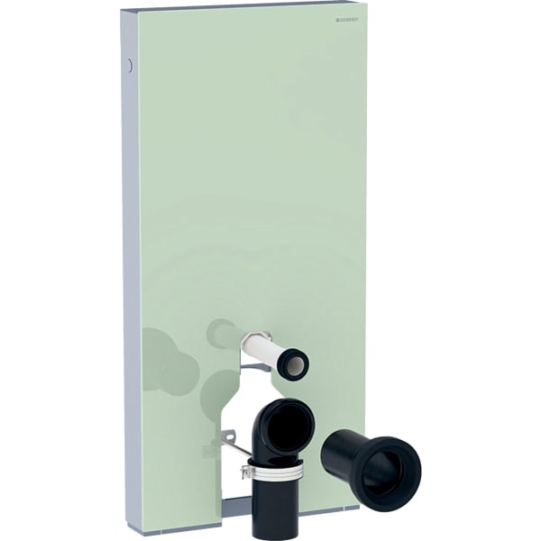 Системы инсталляции Сантехнический модуль для напольного унитаза, 101 см, передняя обшивка из стекла 