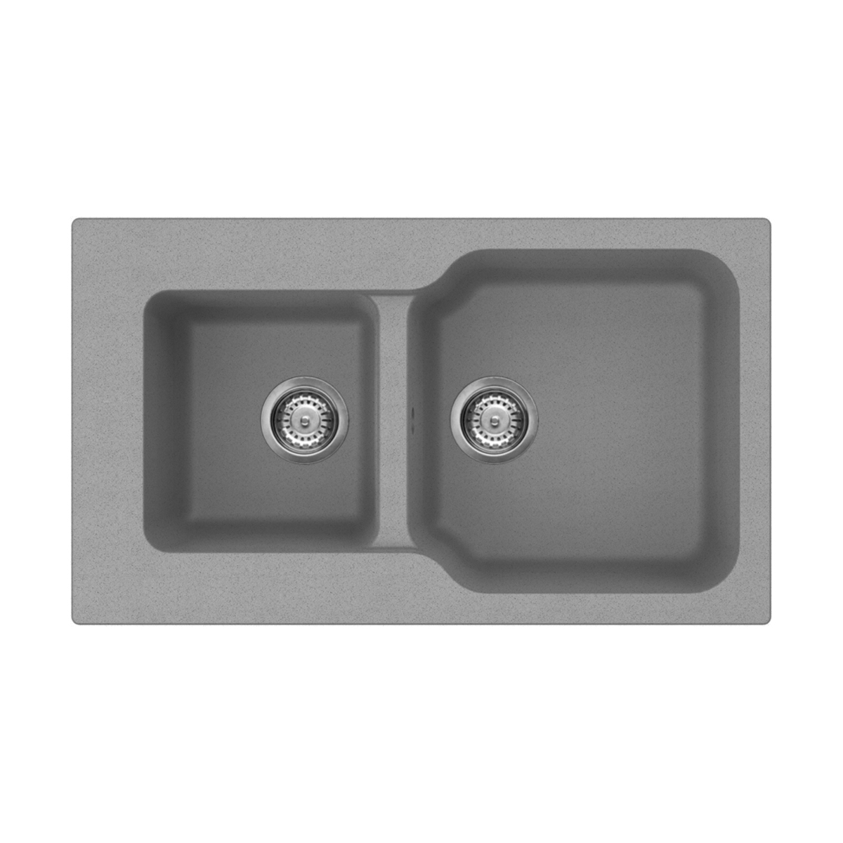 Кухонные мойки Кухонная мойка 860x500x190 Maru 86-2-GR Tetogranit/leningrad grey 