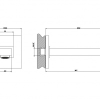 Комплектующие Излив для наполнения ванны хром 