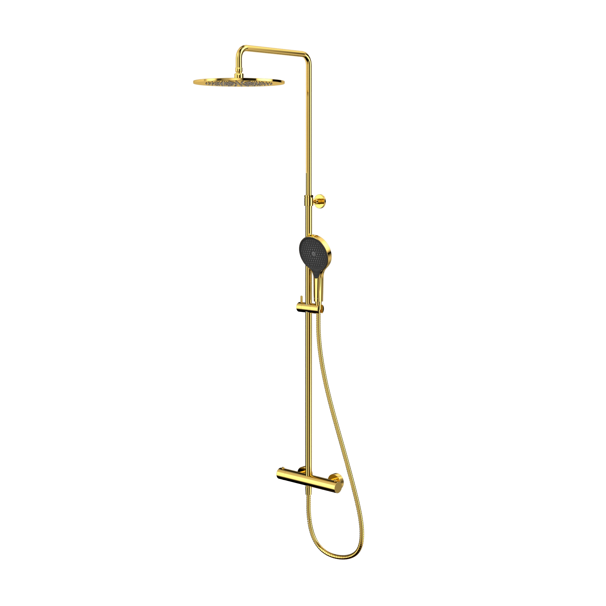Душевая программа Термостатическая душевая система наружного монтажа Y1254TOPGL (золото) 