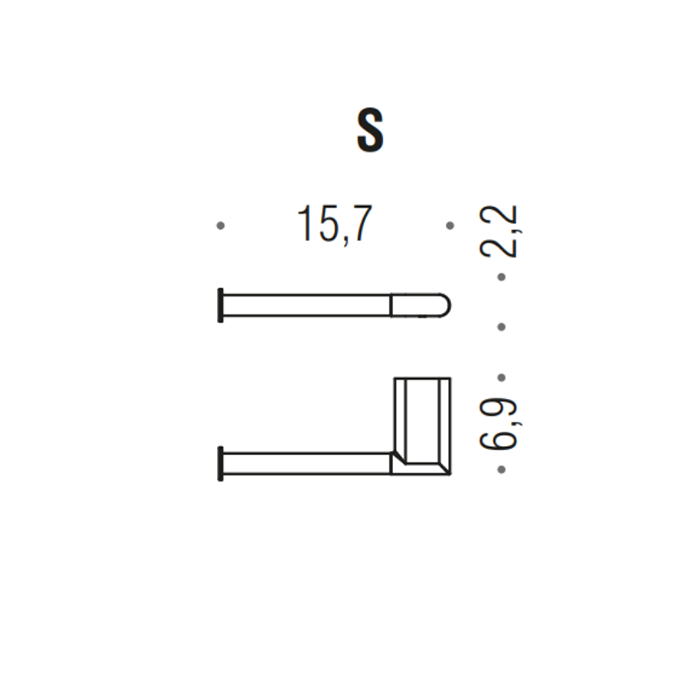 Аксессуары для ванной Держатель туалетной бумаги левый, цвет хром 